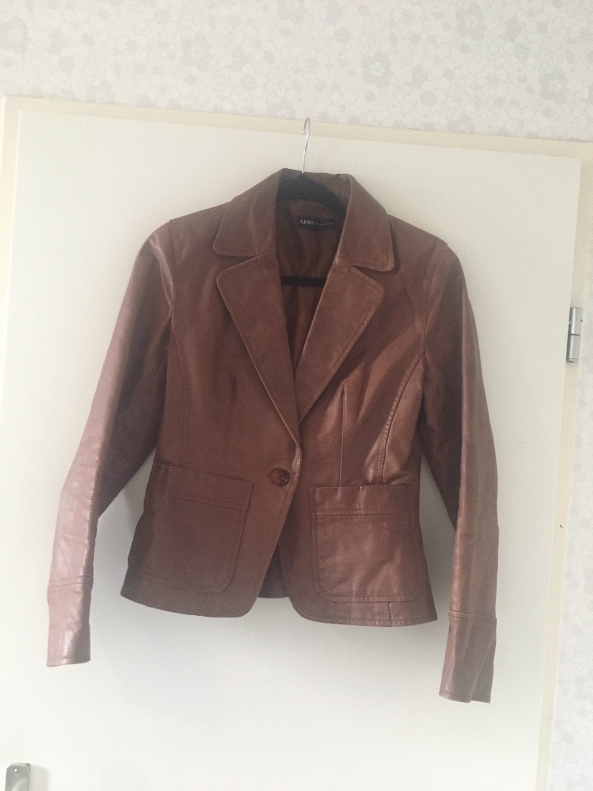 Echt leren jas merk Arma maat S, Ophalen of Verzenden, Zo goed als nieuw, Maat 38/40 (M), Zwart