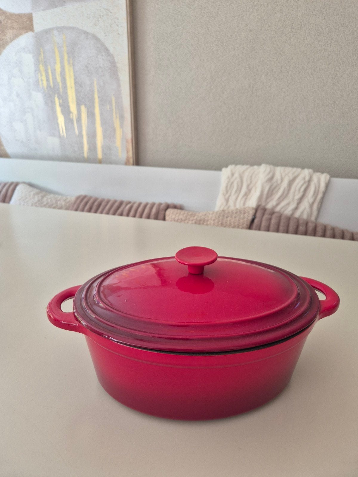 Nameta Gietijzeren Braadpan - 38x24cm, Ophalen, Gebruikt, Met deksel, Overige merken