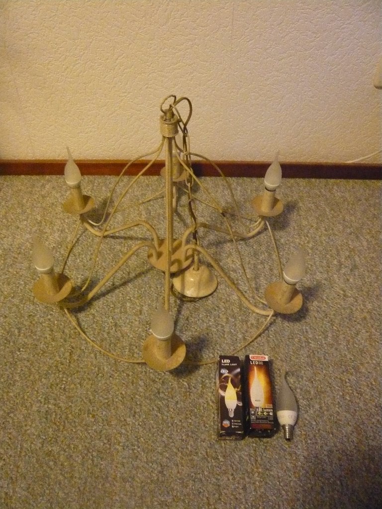 Hanglamp, Ophalen, Gebruikt, Metaal