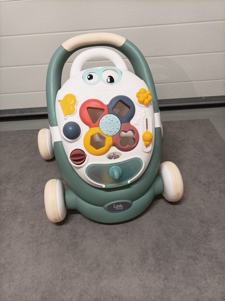 Smoby 3-in-1 loopwagen, Kinderen en Baby's, Speelgoed | Babyspeelgoed, Ophalen, Zo goed als nieuw, Overige typen, Met wieltjes