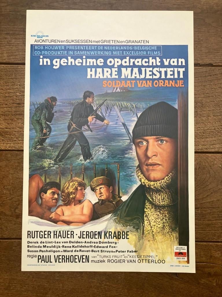 Soldaat van Oranje orginele poster, Ophalen of Verzenden, Zo goed als nieuw, Film, Poster