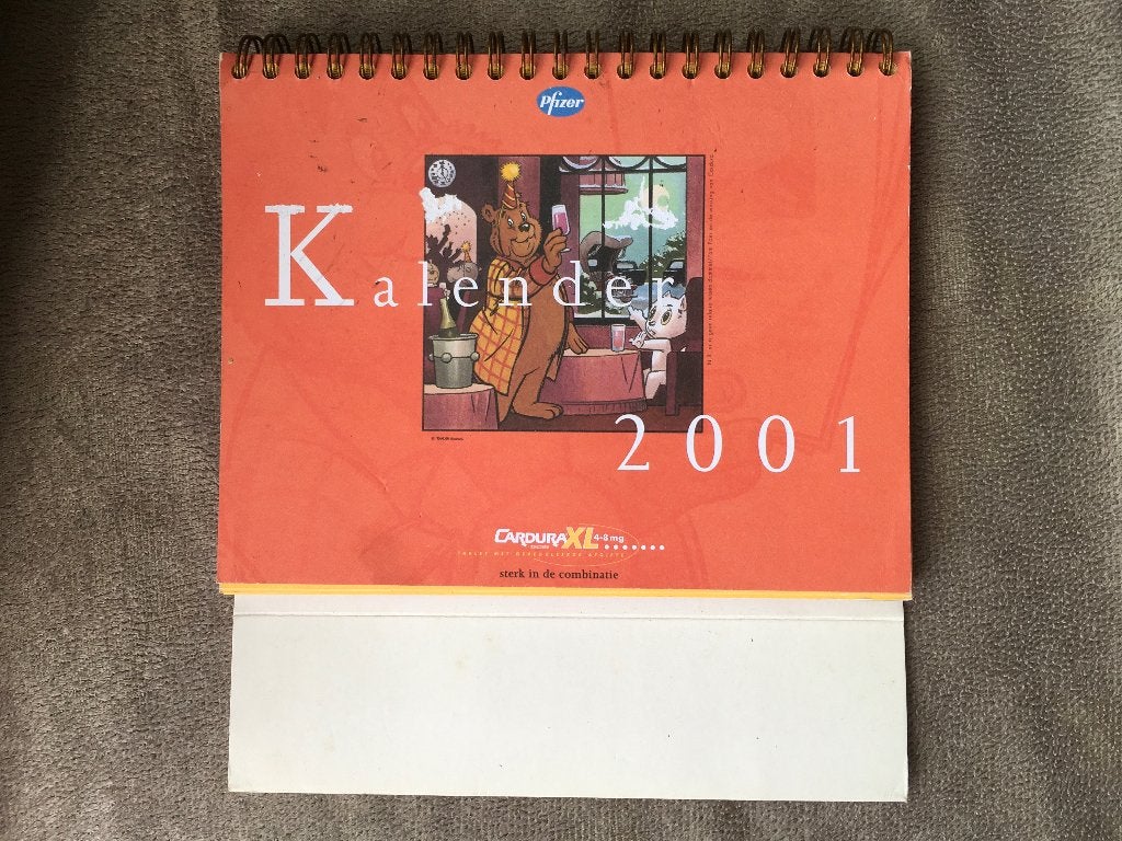 Pfizer kalender 2001, Marten Toonder, Boeken, Marten Toonder, Eén stripboek, Ophalen of Verzenden, Zo goed als nieuw