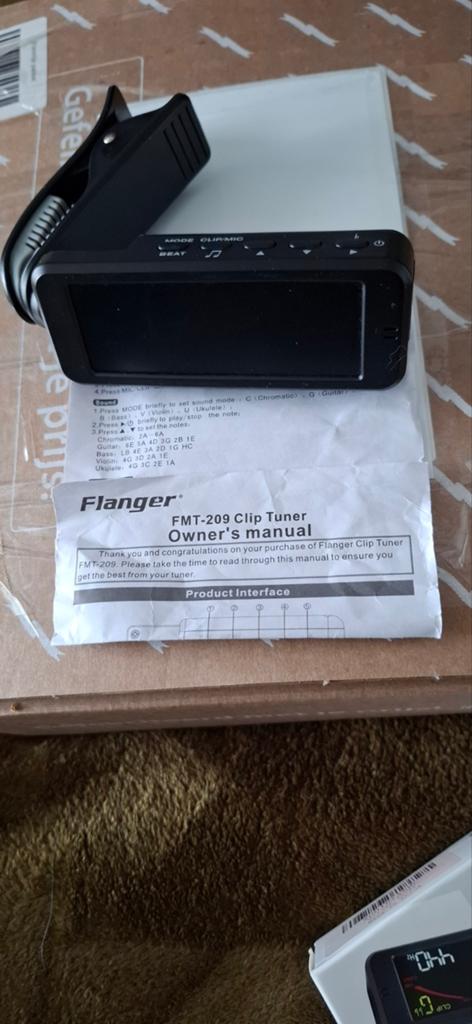 Flanger FMT-209 Clip-on Tuner (3-in-1:, Muziek en Instrumenten, Ophalen of Verzenden, Nieuw, Akoestische gitaar