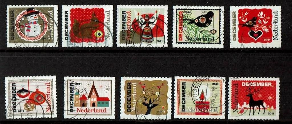 Nederland NVPH 2887-2896 gestempeld, Verzenden, Na 1940, Gestempeld