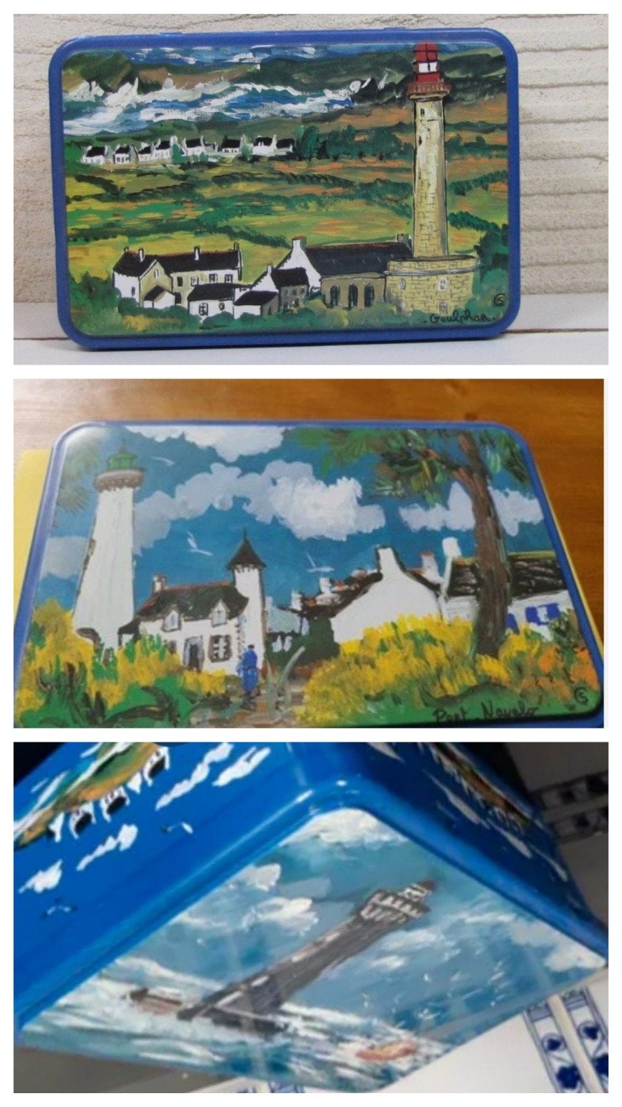 Vintage Massilly blik 'Les Poulains' - Frankrijk, Ophalen of Verzenden