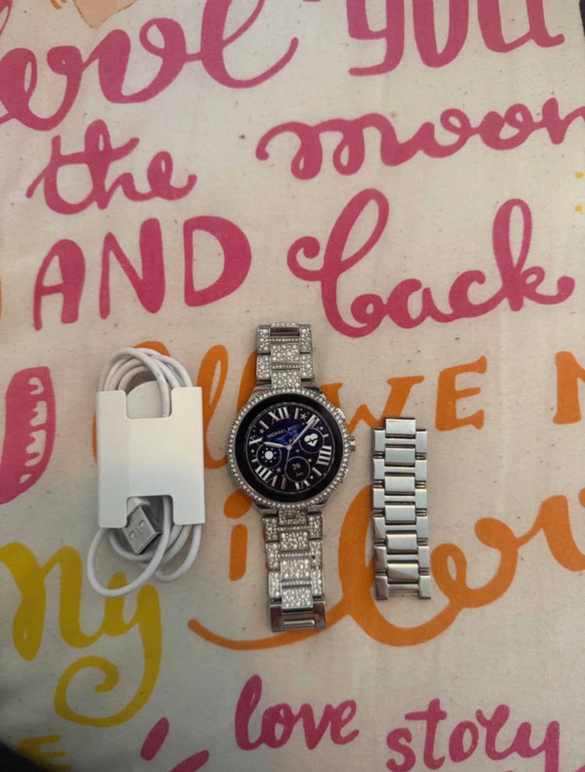 Smartwatch, Ophalen, Zo goed als nieuw, Zilver, Android