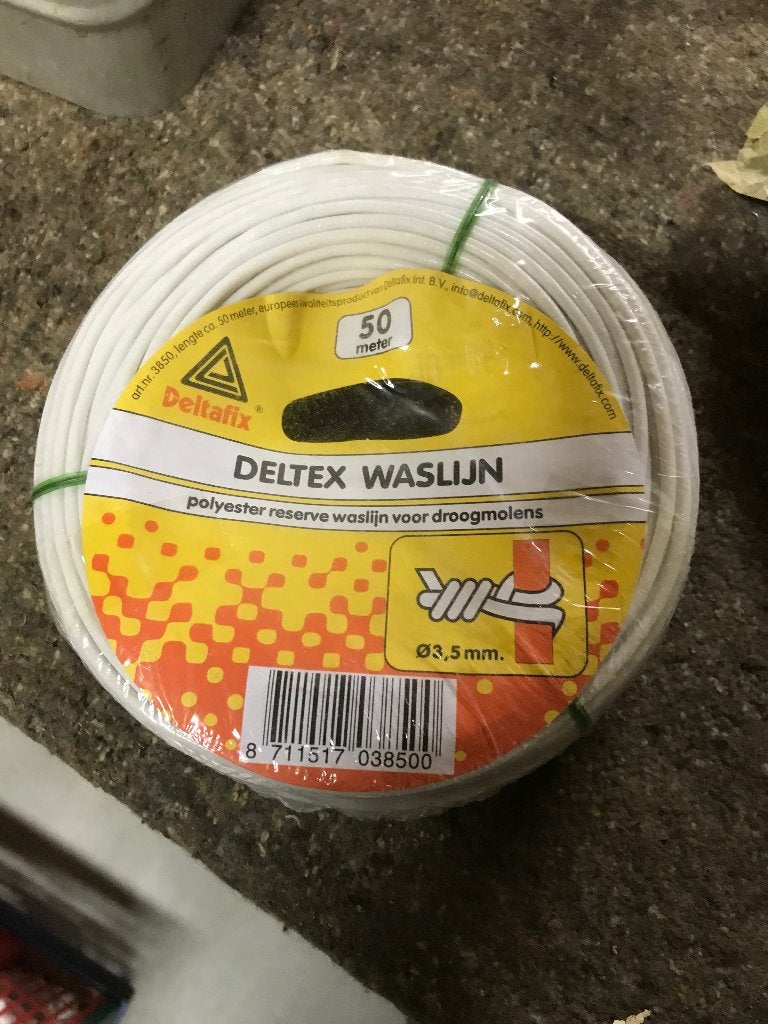 Deltex waslijn 50 m Nieuw, Ophalen of Verzenden, Nieuw, Overige typen