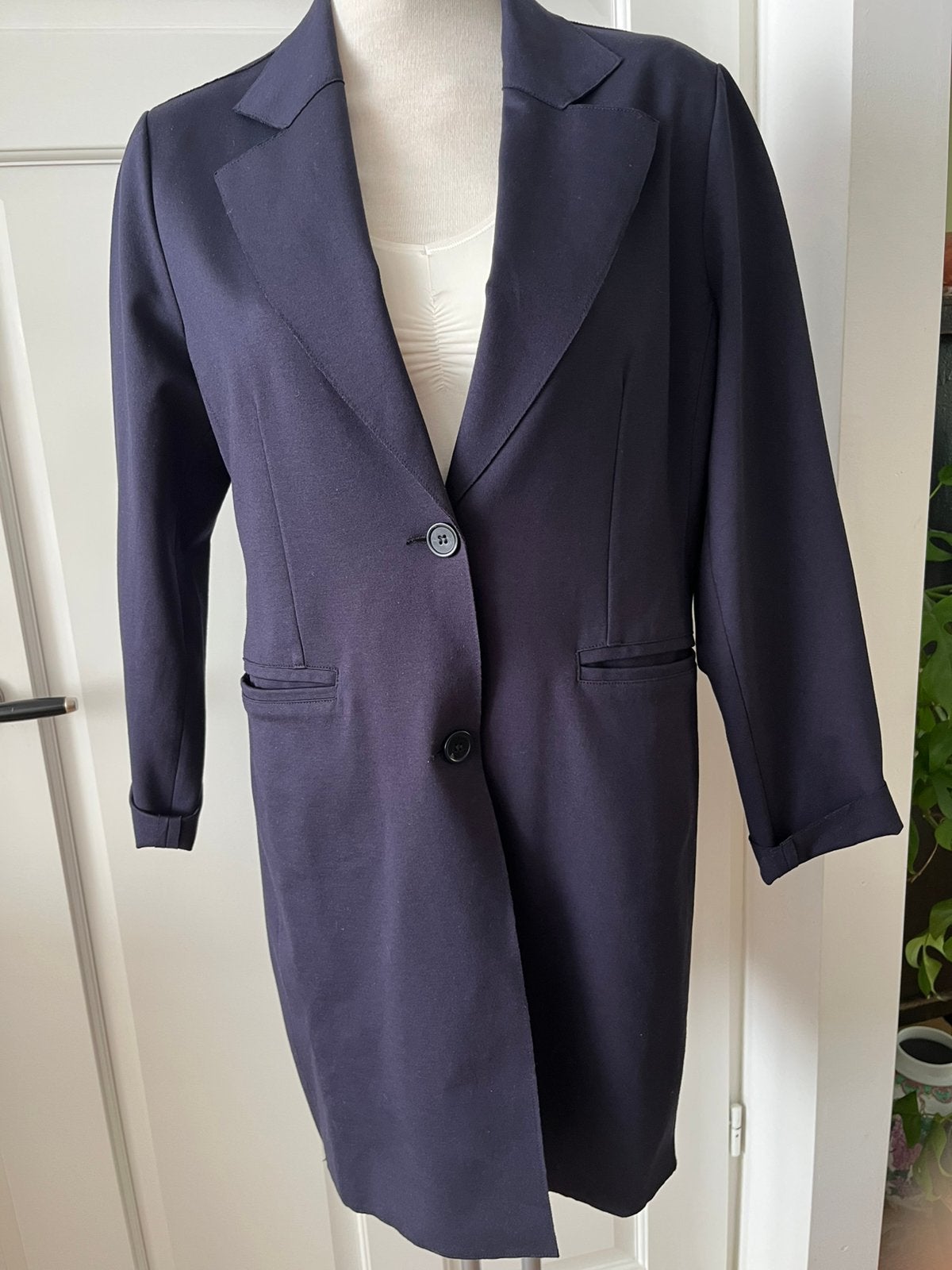 La Salle colbert lang model maat 42, Kleding | Dames, Maat 42/44 (L), Zo goed als nieuw, Jasje, Verzenden