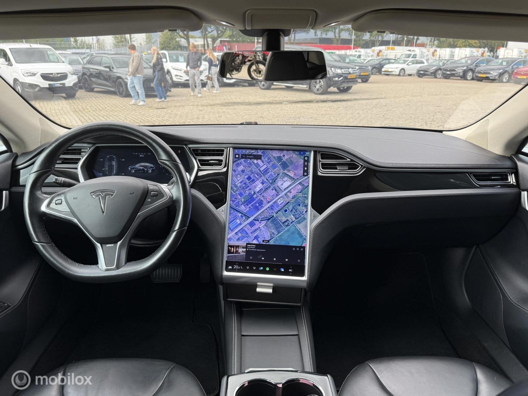 Tesla Model S 85 Base SC01 FREE SUPERCHARGING|GRATIS LADEN, Auto's, Achterwielaandrijving, Gebruikt, 85 kWh, Leder