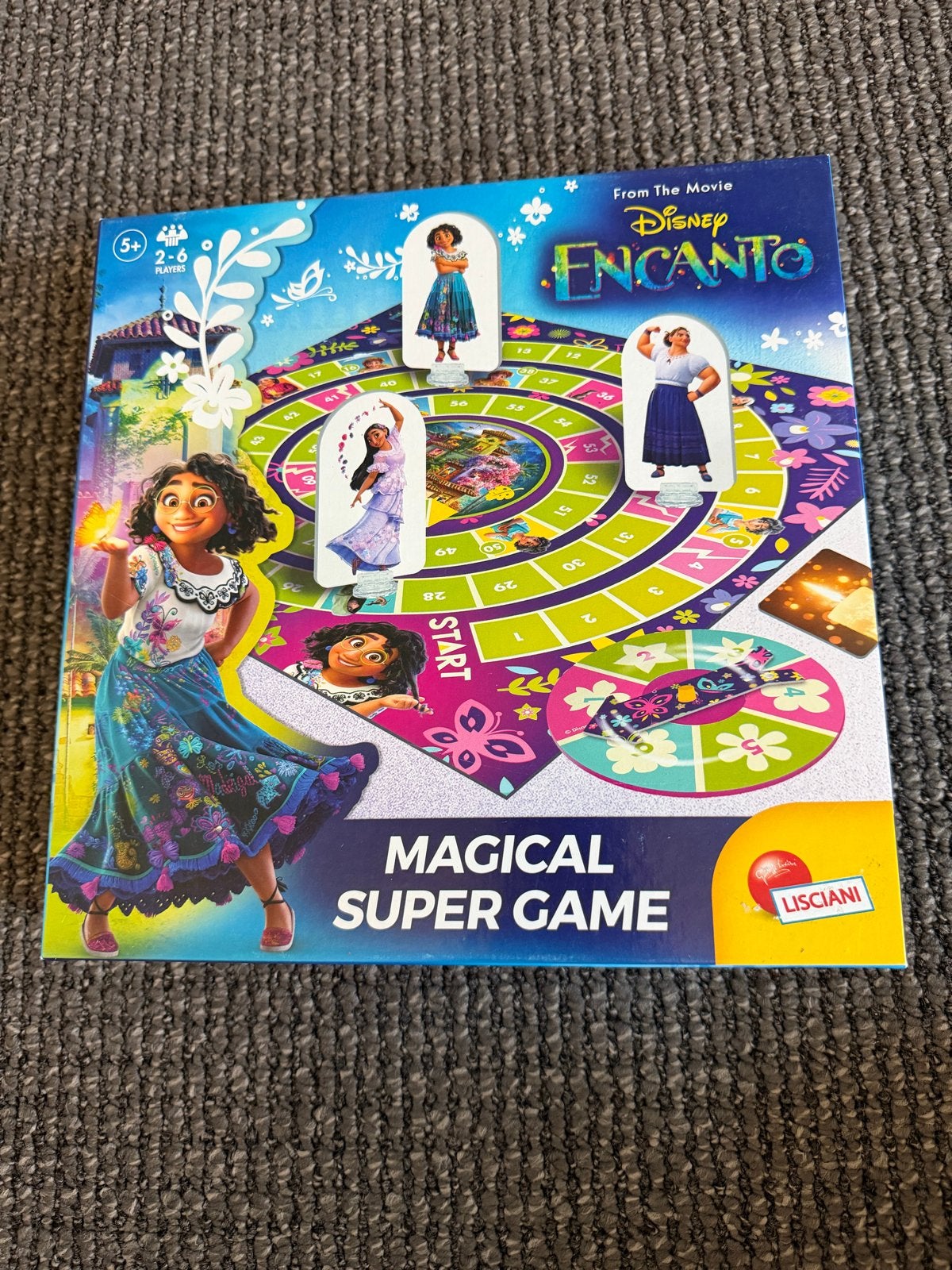 Encanto Magical Super Game (ganzenbord-achtig spel), Hobby en Vrije tijd, Drie of vier spelers, Ophalen of Verzenden, Zo goed als nieuw
