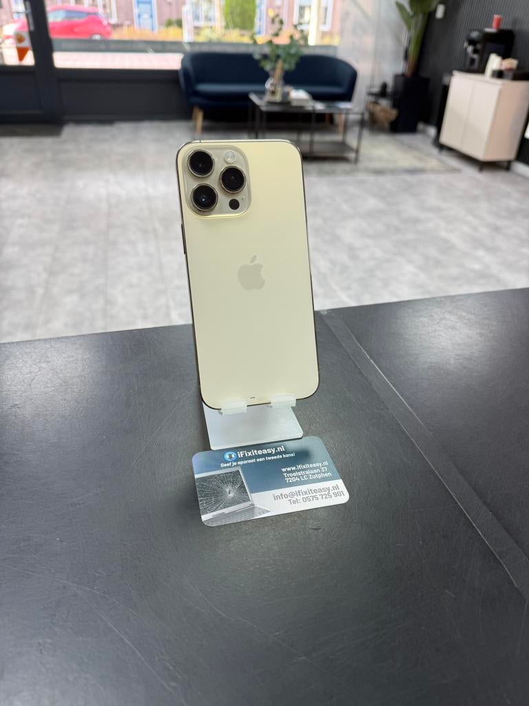 iPhone 14 Pro Max 128GB Goud! Nieuw staat! Accu 96%!, Telecommunicatie, Mobiele telefoons | Batterijen en Accu's, Ifixiteasy, Ophalen of Verzenden