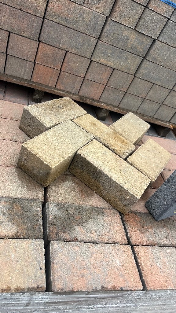 BKK 8 cm Oud Bruin 50 m2, Klinkers, Ophalen of Verzenden, Zo goed als nieuw, 10 m² of meer