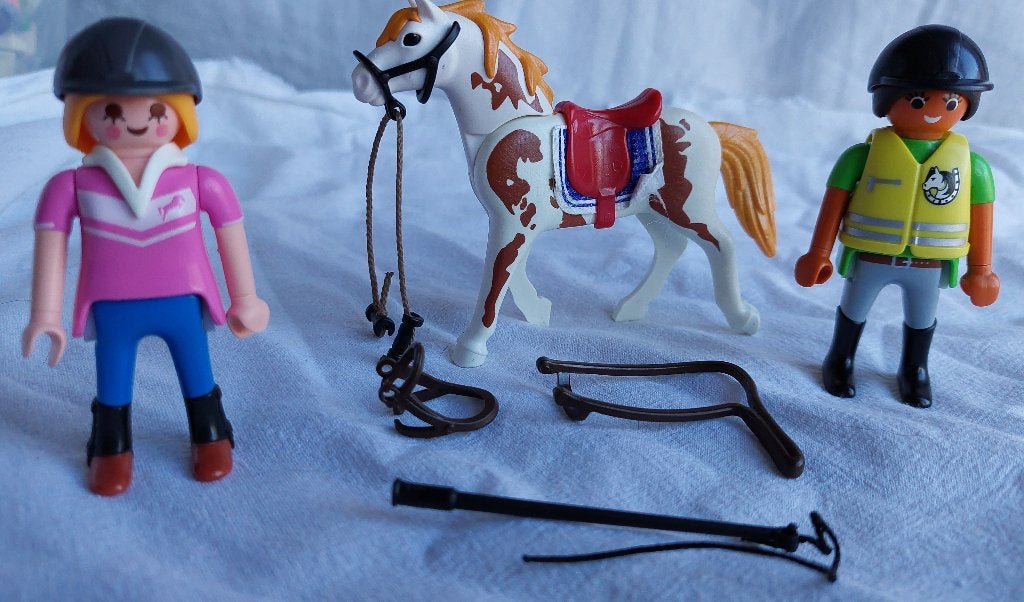Playmobil 9258 Paardrijles, Gebruikt, Complete set, Overige typen, Ophalen of Verzenden