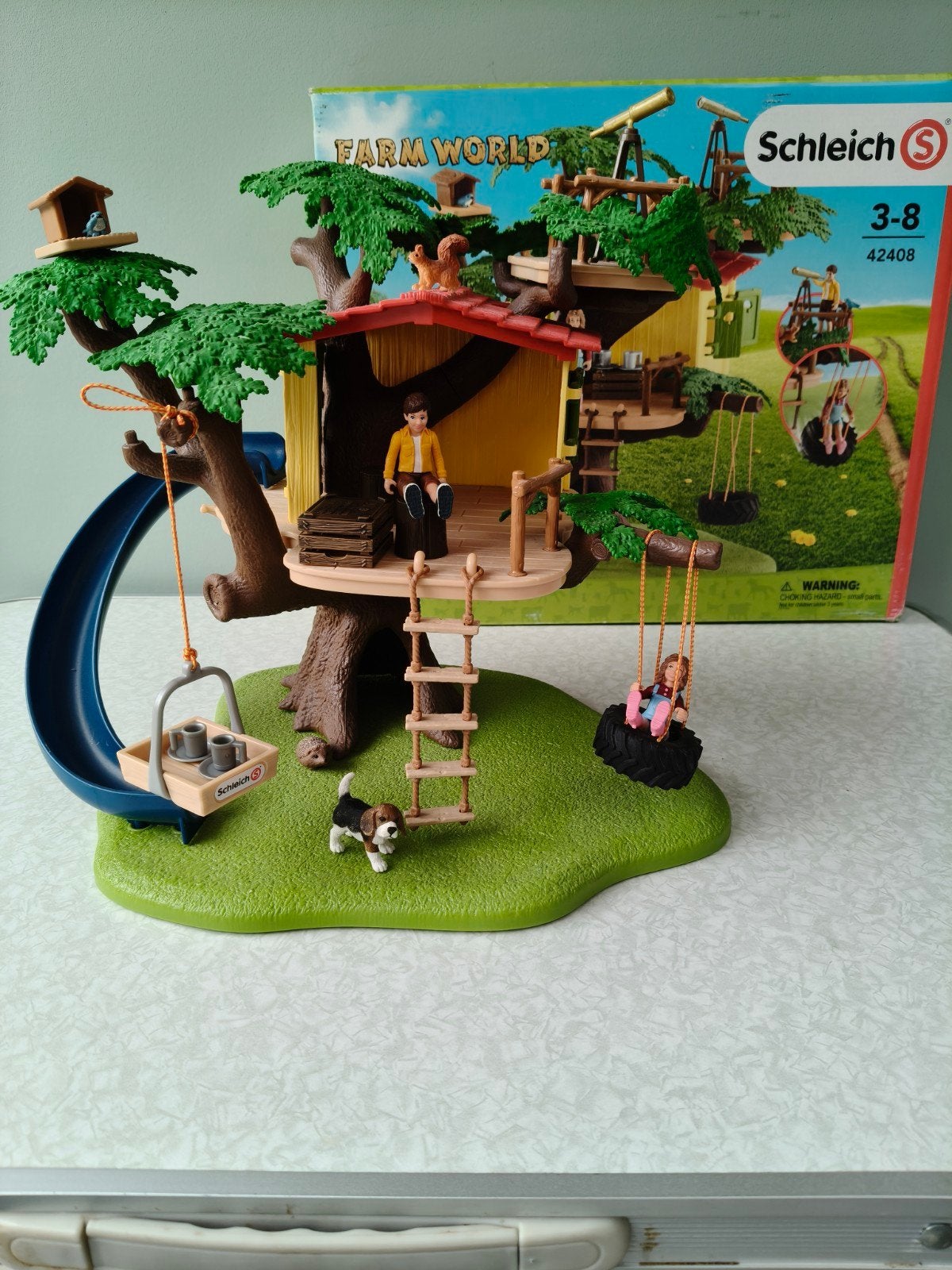 Schleich boomhut farmworld 42408, Ophalen of Verzenden, Zo goed als nieuw, Jongen of Meisje