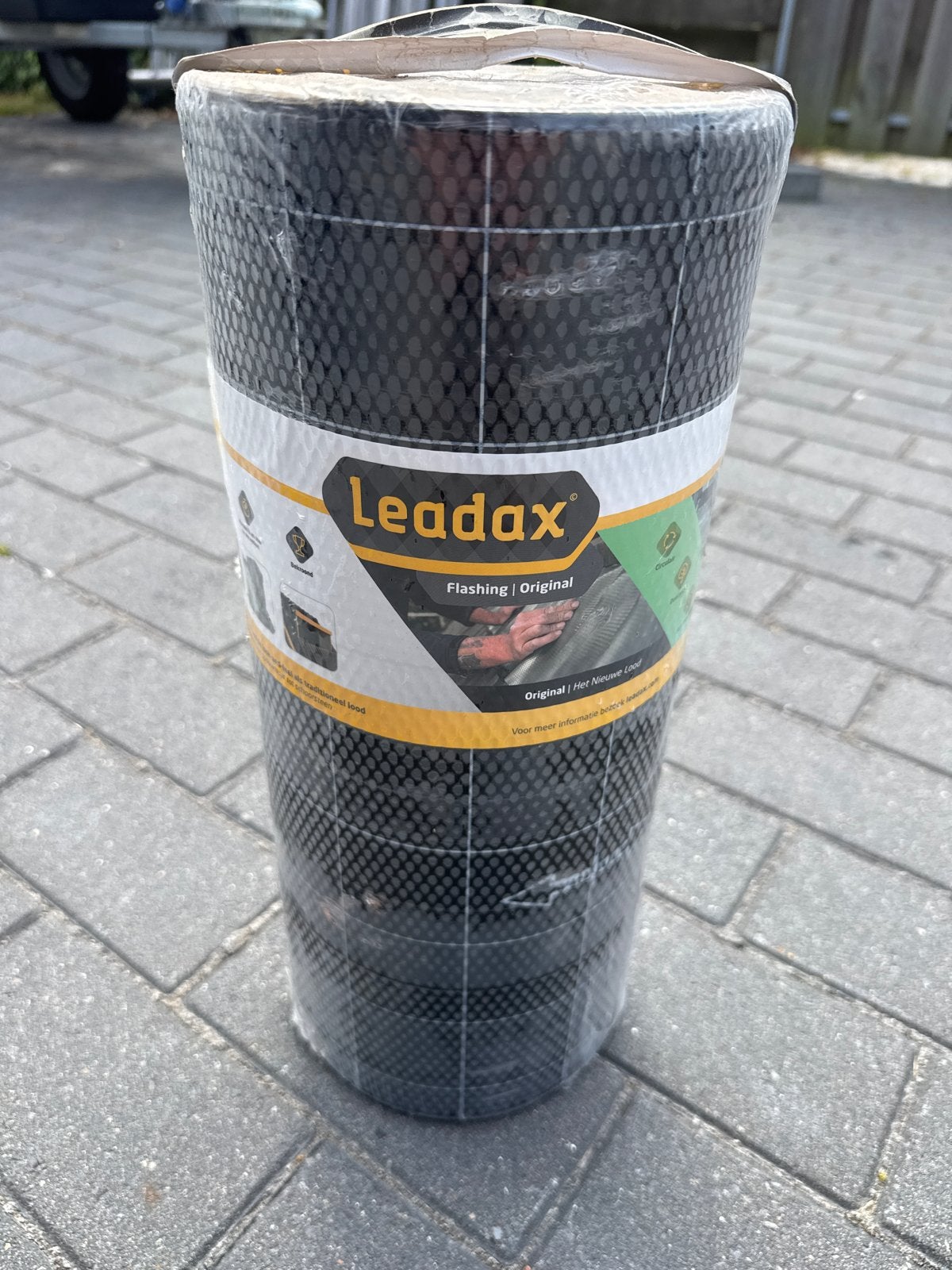 Leadax Flashing Loodvervanger Zwart 40cm x 6m, Ophalen, Kunststof, Zwart, Nieuw