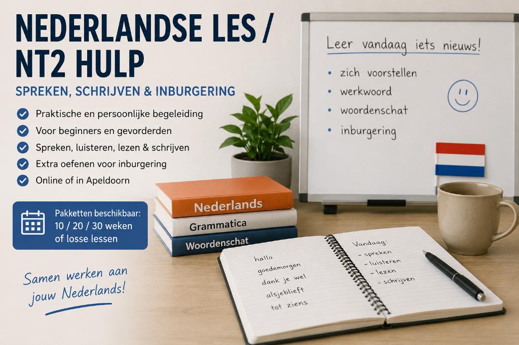 Nederlandse les / NT2 hulp | oefenen voor inburgering, Diensten en Vakmensen, Bijles, Privé-les en Taalles, Bijles, Taalles, Privéles