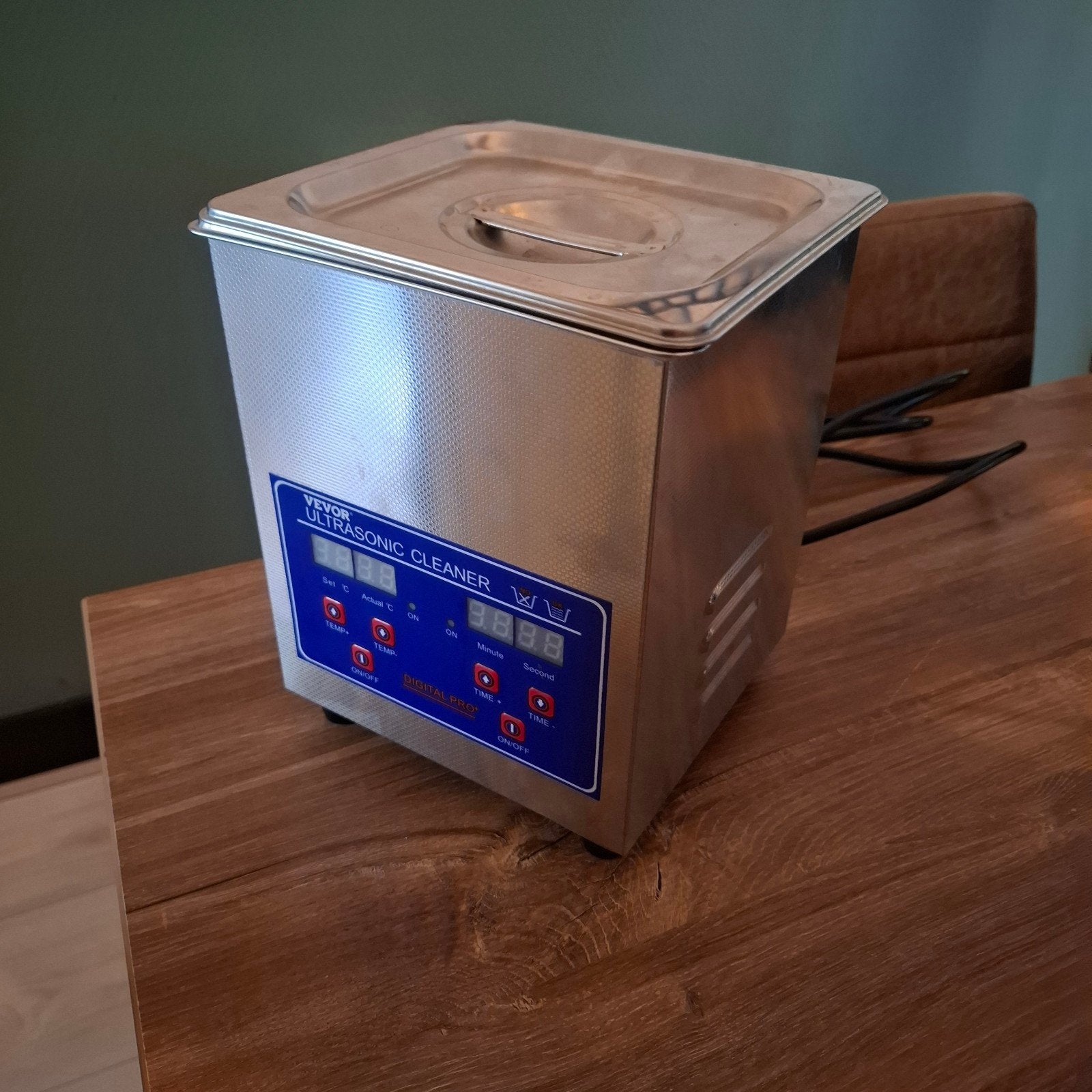 Vevor Ultrasone Reiniger TH-08A 1.3L 40KHz, Ophalen of Verzenden, Zo goed als nieuw