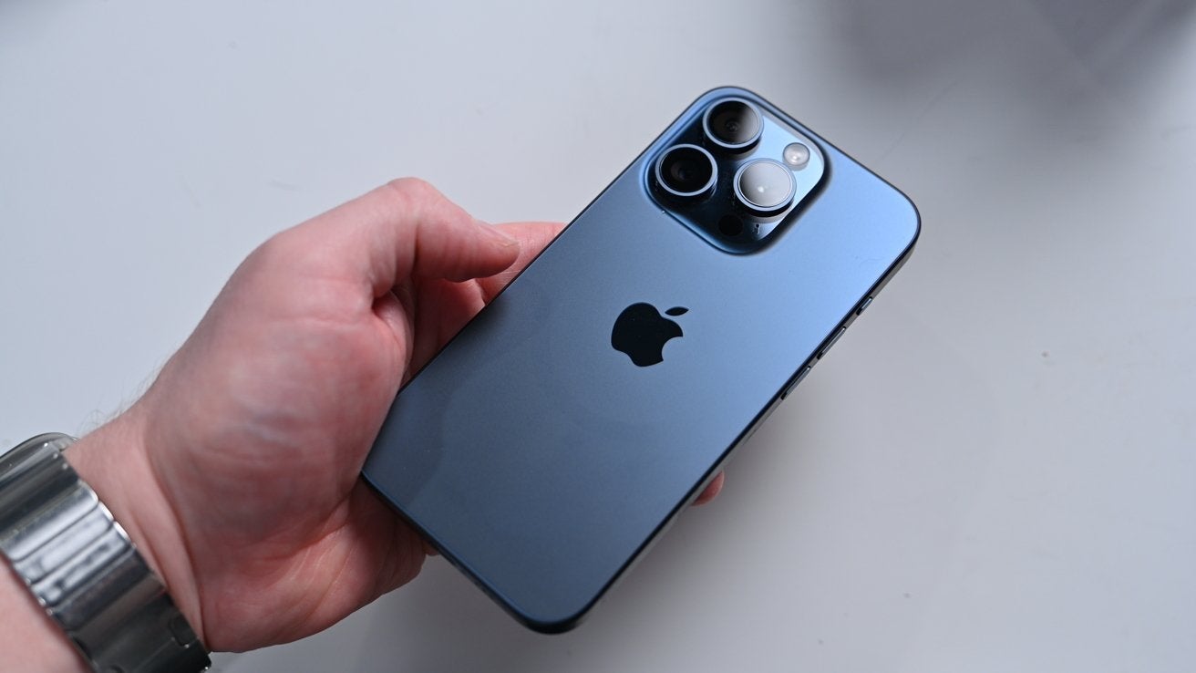 Apple iPhone 15 Pro - Blauw titanium - Zo goed als nieuw, Telecommunicatie, Mobiele telefoons | Apple iPhone, Blauw, 1 TB, Ophalen of Verzenden