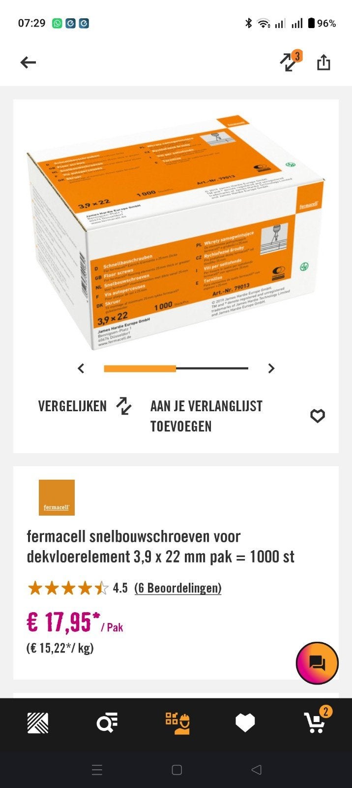 Fermacell benodigheden, Ophalen, Zo goed als nieuw