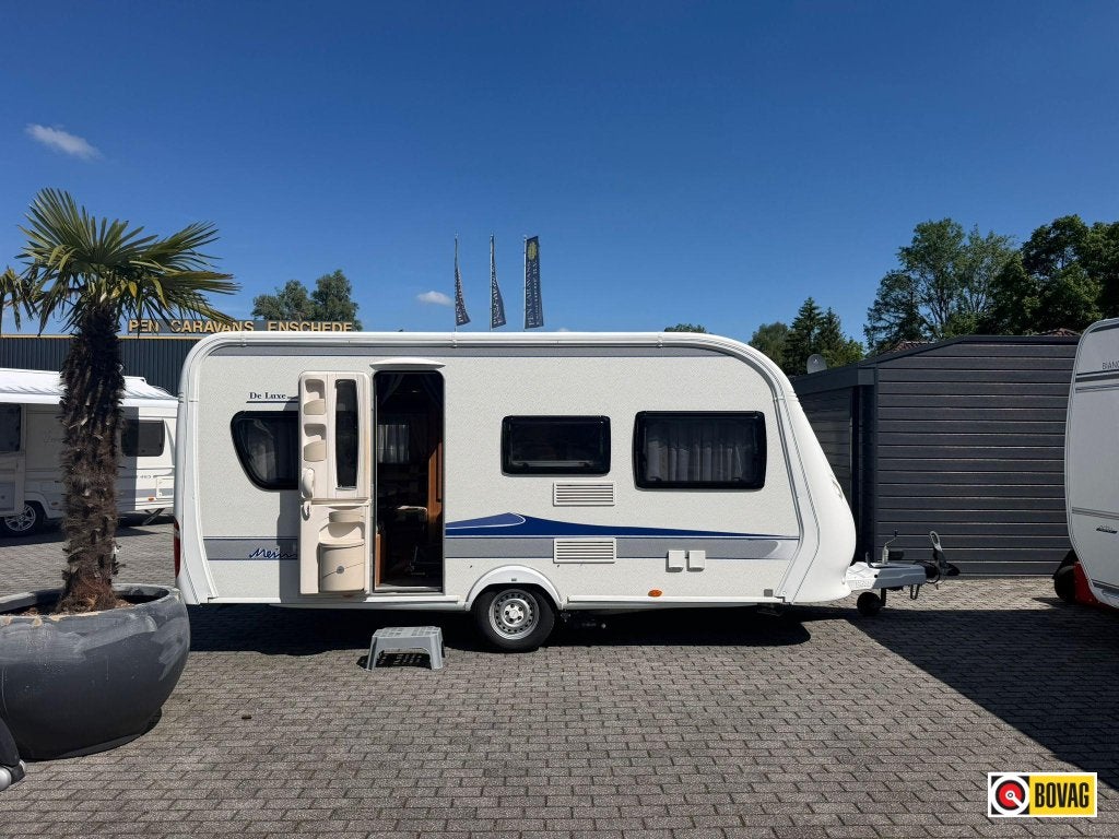 Hobby De Luxe 455 UF Met Mover, Luifel en VT, Caravans en Kamperen, Kachel, Rondzit, Hobby, Bedrijf