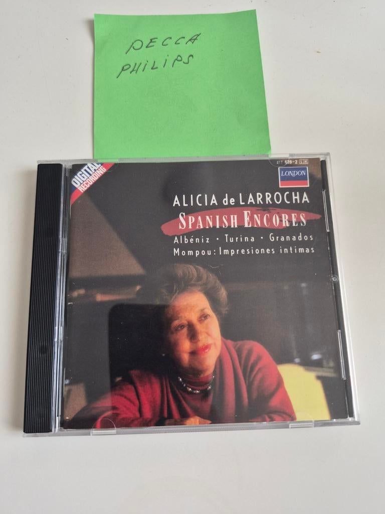 Alicia de Larrocha - Spanish Encores CD (Decca Philips), Cd's en Dvd's, Cd's | Overige Cd's, Zo goed als nieuw, Ophalen of Verzenden