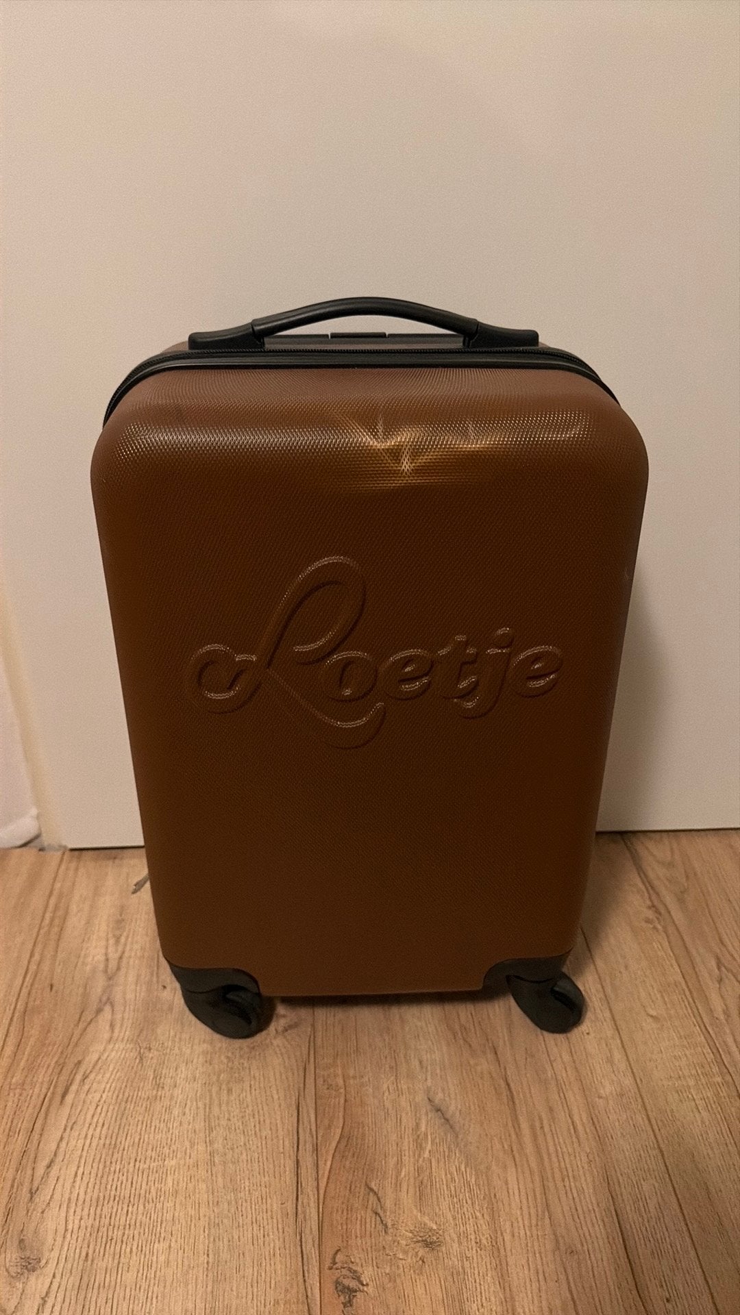 Loetje Handbagage Trolley / Reiskoffer, Gebruikt, 50 tot 60 cm, Hard kunststof, Ophalen of Verzenden