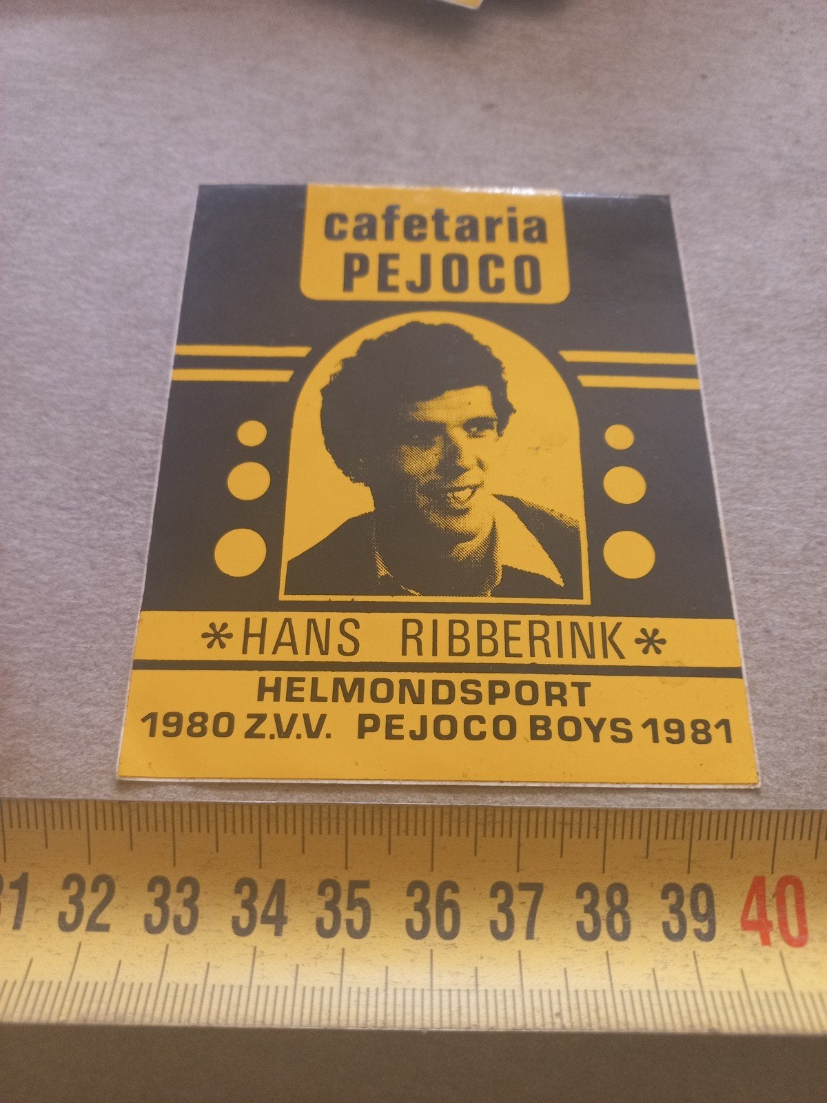 Hans Ribberink Helmondsport Pejoco Boys Sticker 1980-1981, Verzamelen, Stickers, Ophalen of Verzenden, Gebruikt