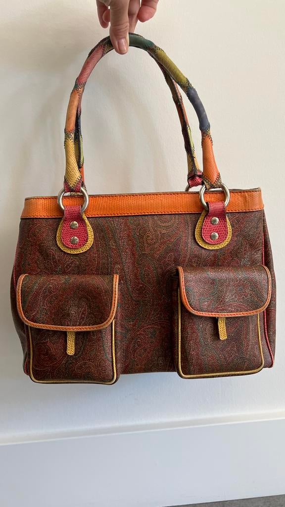 Originele ETRO dames handtas met hengsel, Ophalen of Verzenden, Gebruikt, Handtas