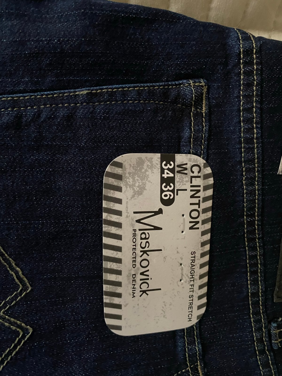 4 stuks Maskovick Clinton Jeans W34 L36, Ophalen of Verzenden, Nieuw, Blauw, W33 - W34 (confectie 48/50)