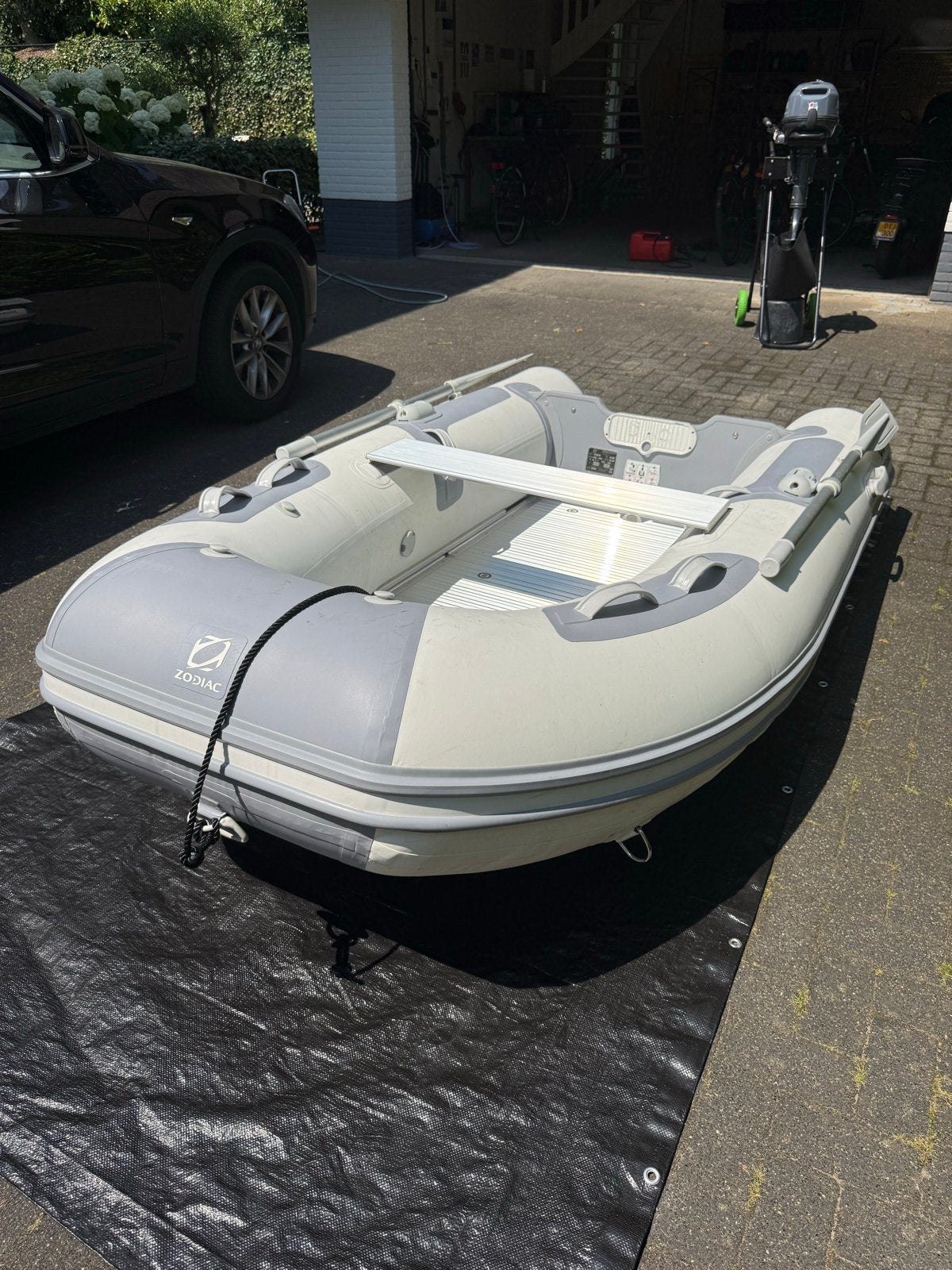 Zodiac Cadet 270 ALU met Yamaha 6pk buitenboordmotor, Aluminium, Ophalen, Afdekzeil, Zodiac
