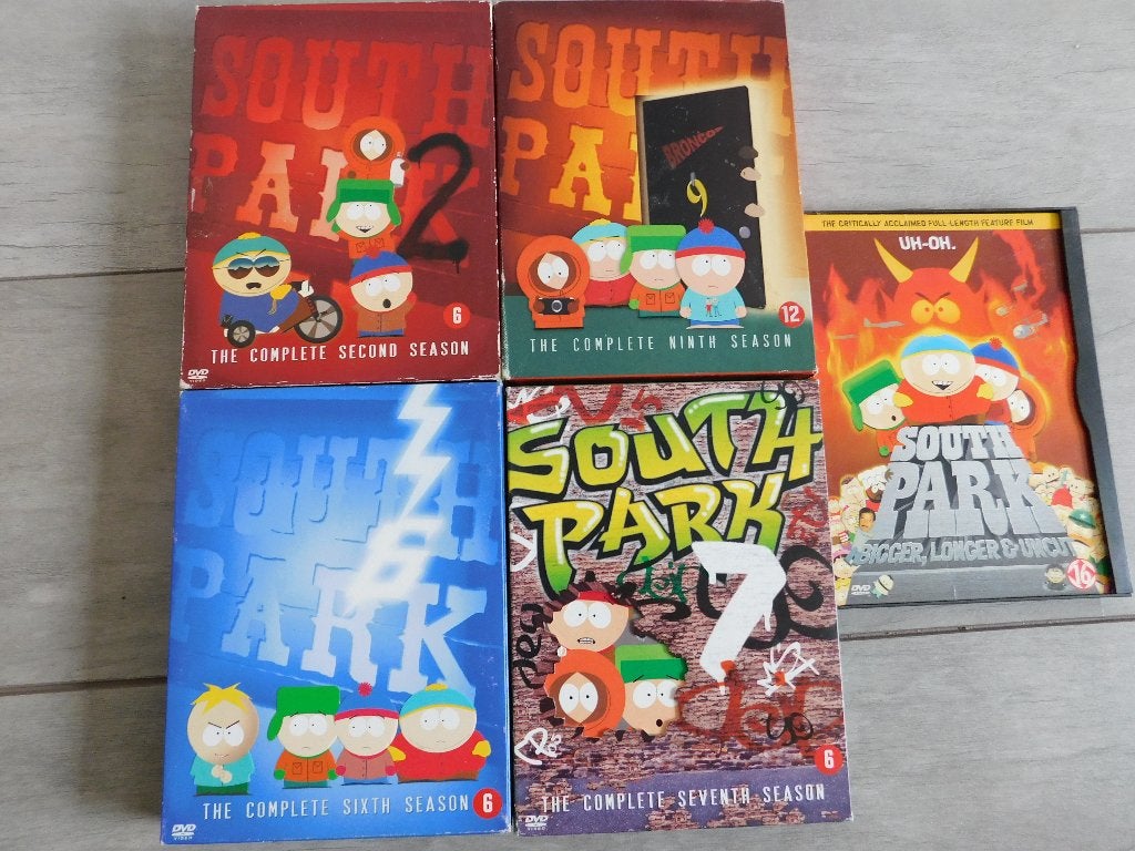 Southpark Seizoen 2  6  7  9 En De Film. DVD box, Gebruikt, Seizoen 2, Ophalen of Verzenden, Komedie