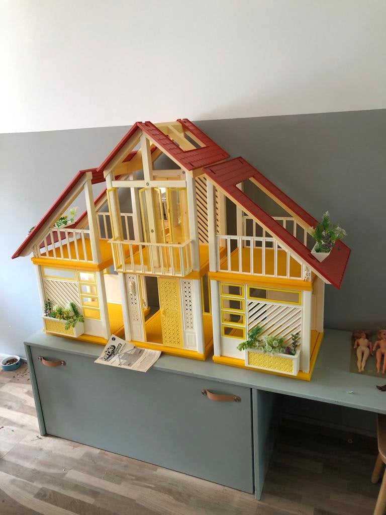 Vintage Mattel Barbie Dream House 1978 + Doos, veel Meubels, Ophalen of Verzenden, Zo goed als nieuw, Poppenhuis