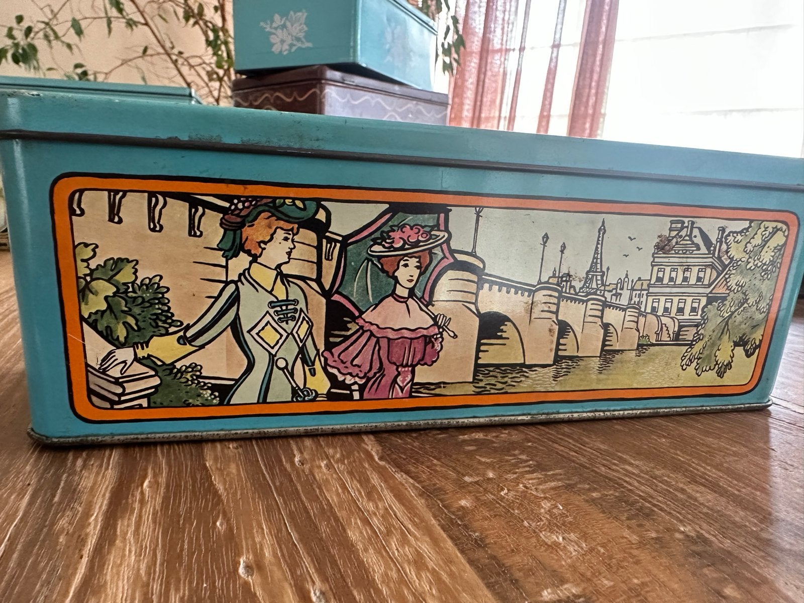 Vintage Peijnenburg Couque de Paris koekblik jaren '70/'80, Verzamelen, Blikken, Ophalen of Verzenden, Gebruikt, Koek(jes), Overige merken