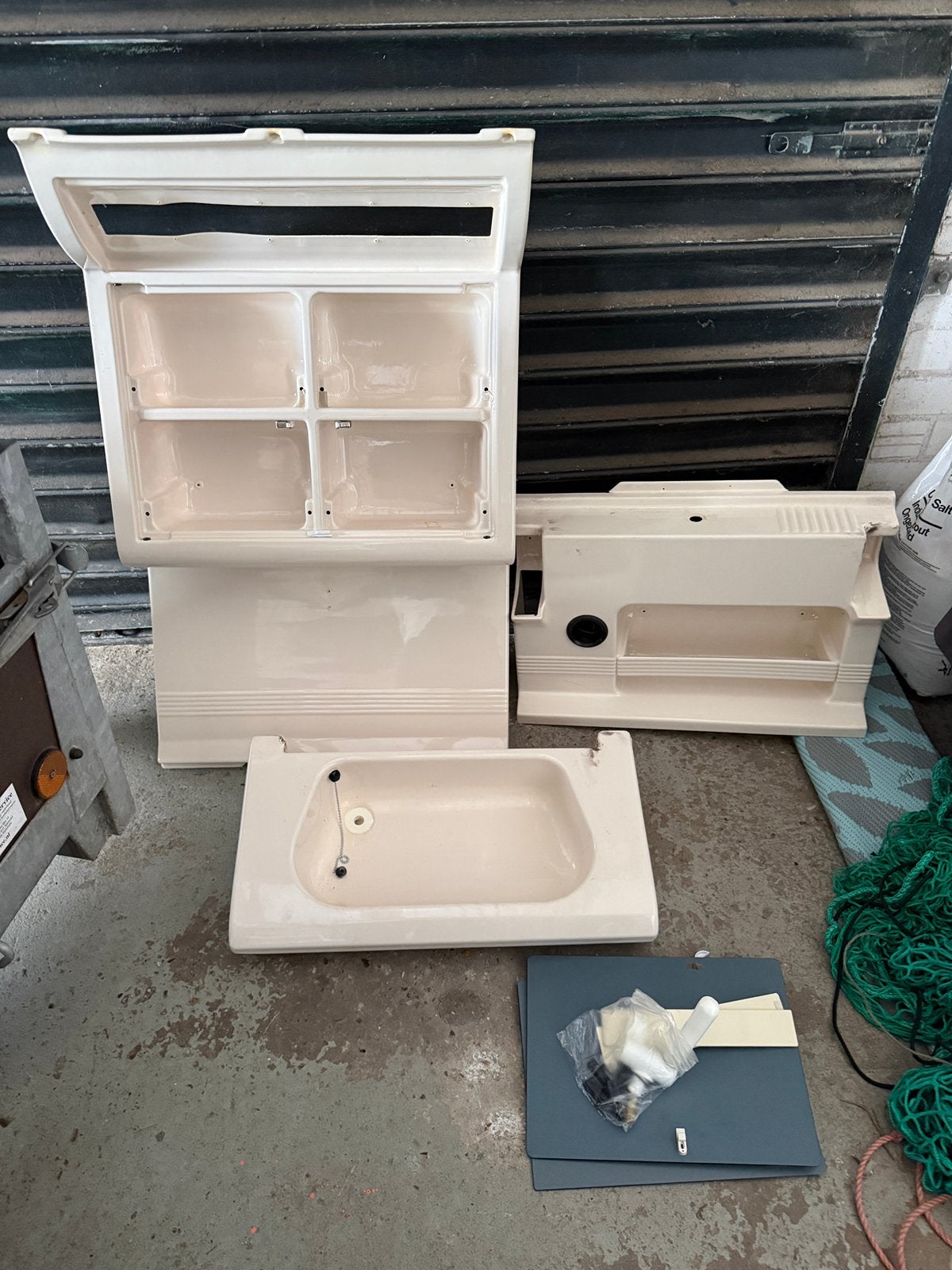 Wc/badkamer interieur Hobby Classic 400 1994, Caravans en Kamperen, Ophalen, Gebruikt