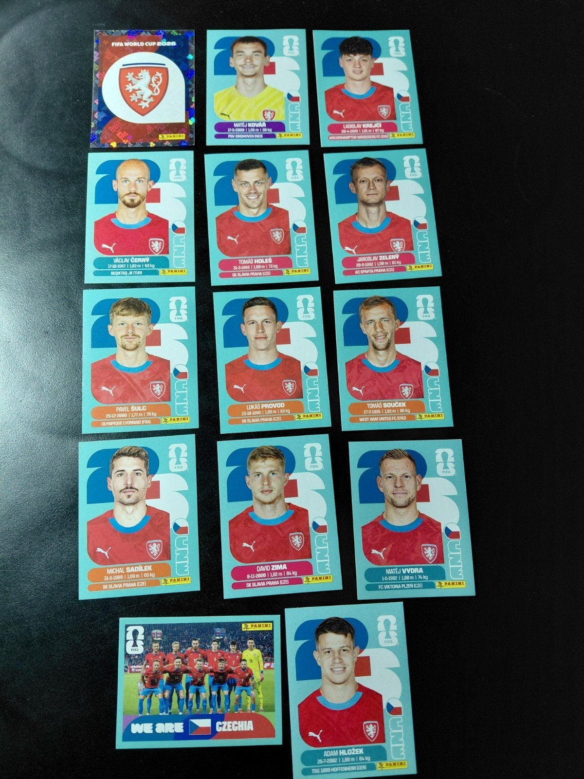 Tsjechie (panini wk 2026 stickers), Ophalen of Verzenden, Nieuw, Buitenlandse clubs, Poster, Plaatje of Sticker