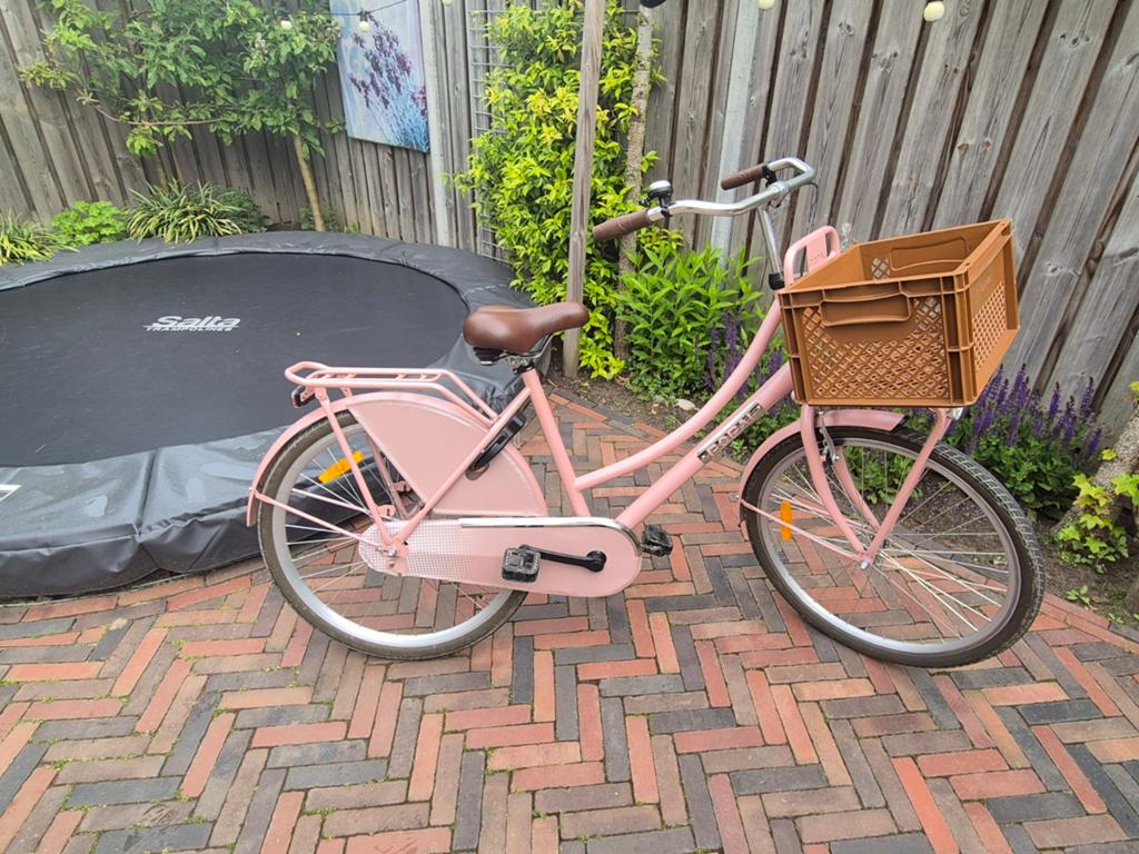 Kinder fiets Merk Popal Roze 26 inch Meidenfiets Cargofiets, Ophalen, Zo goed als nieuw, 20 inch of meer, Popal