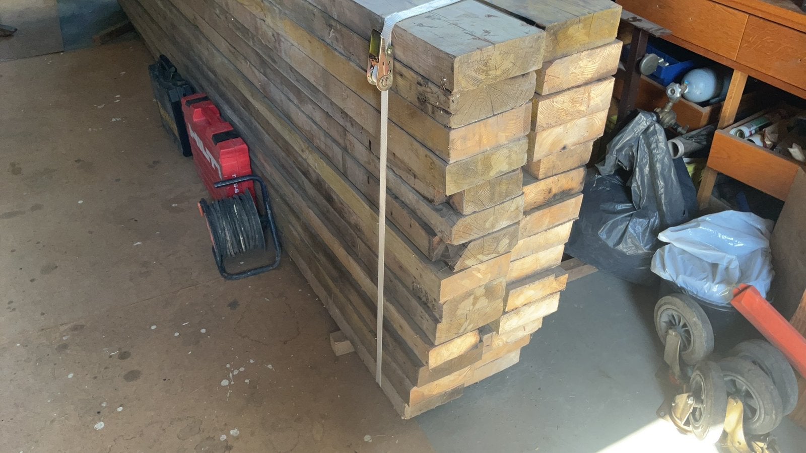 Houten balken, Ophalen, Gebruikt, Balk, Vuren