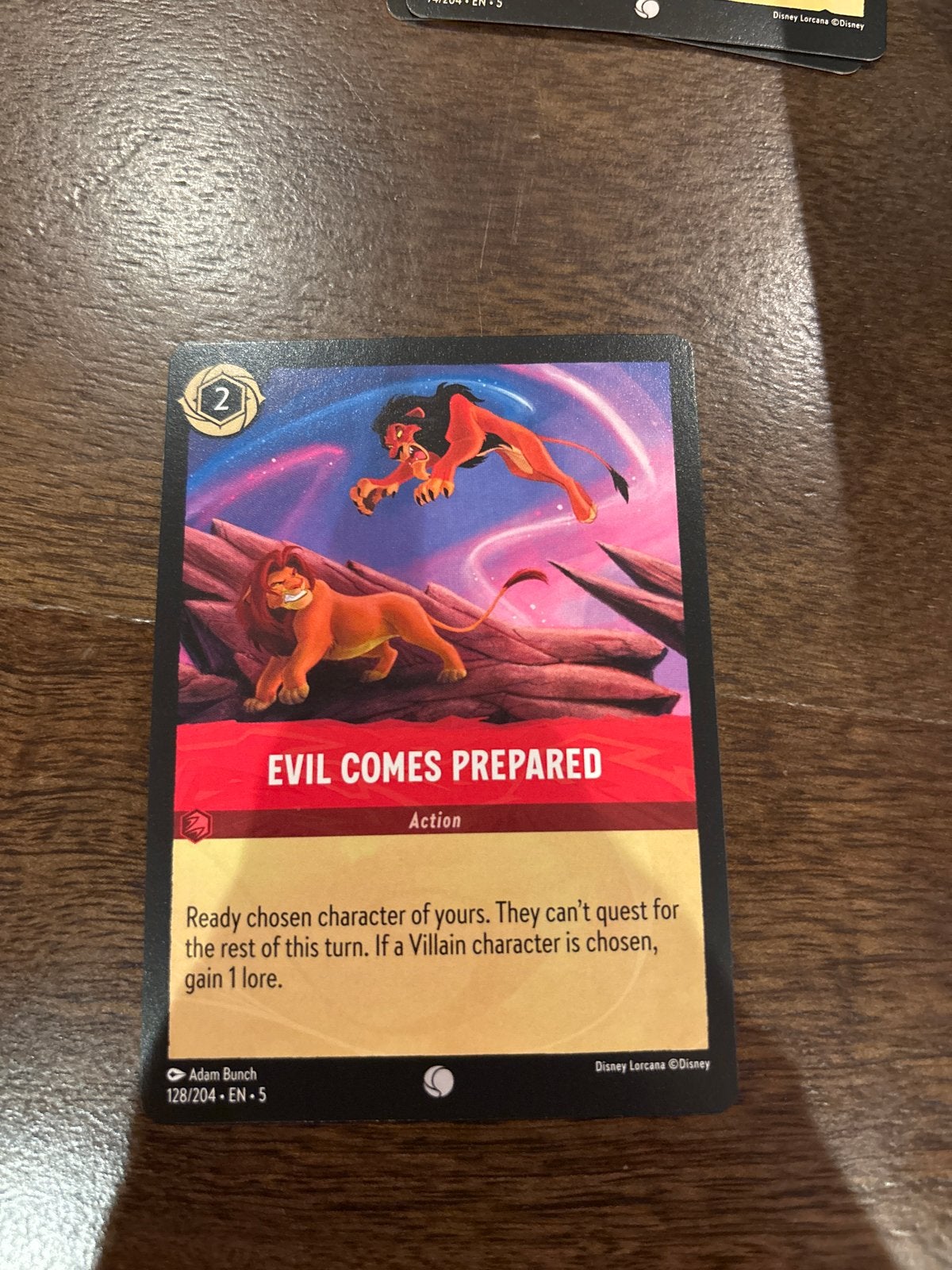 Disney Lorcana: Evil Comes Prepared (128/204), Ophalen of Verzenden, Nieuw