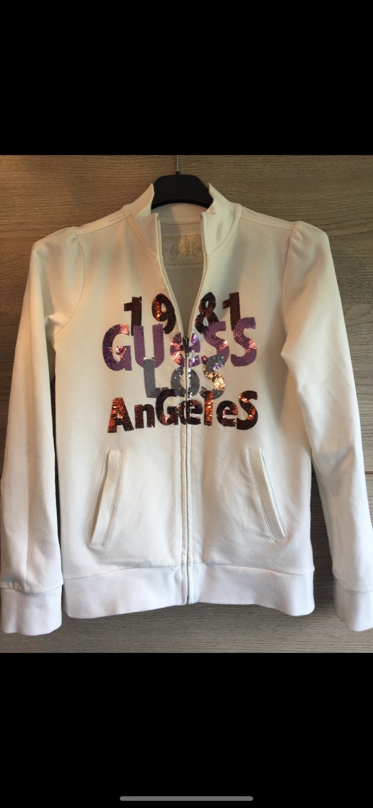 Guess meisjes vestje maat 11/12 jaar., Ophalen of Verzenden, Zo goed als nieuw, Maat 34 (XS) of kleiner, Beige
