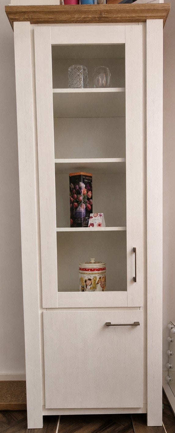 Kast, Salon tafel, Tv meubel, Ophalen, Gebruikt, 50 tot 100 cm, Landelijk wit