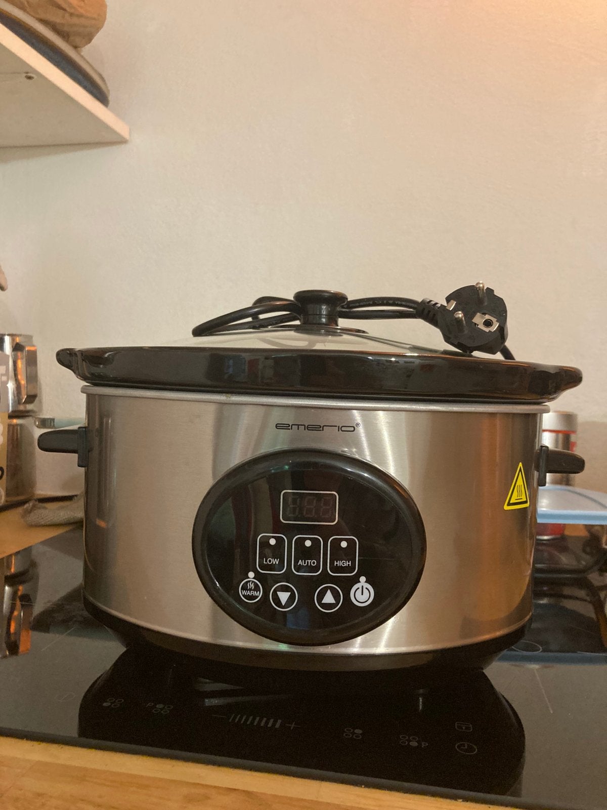 emerio slowcooker 240W 3.5L met warmhoudfunctie, Ophalen of Verzenden, Timer, Zo goed als nieuw