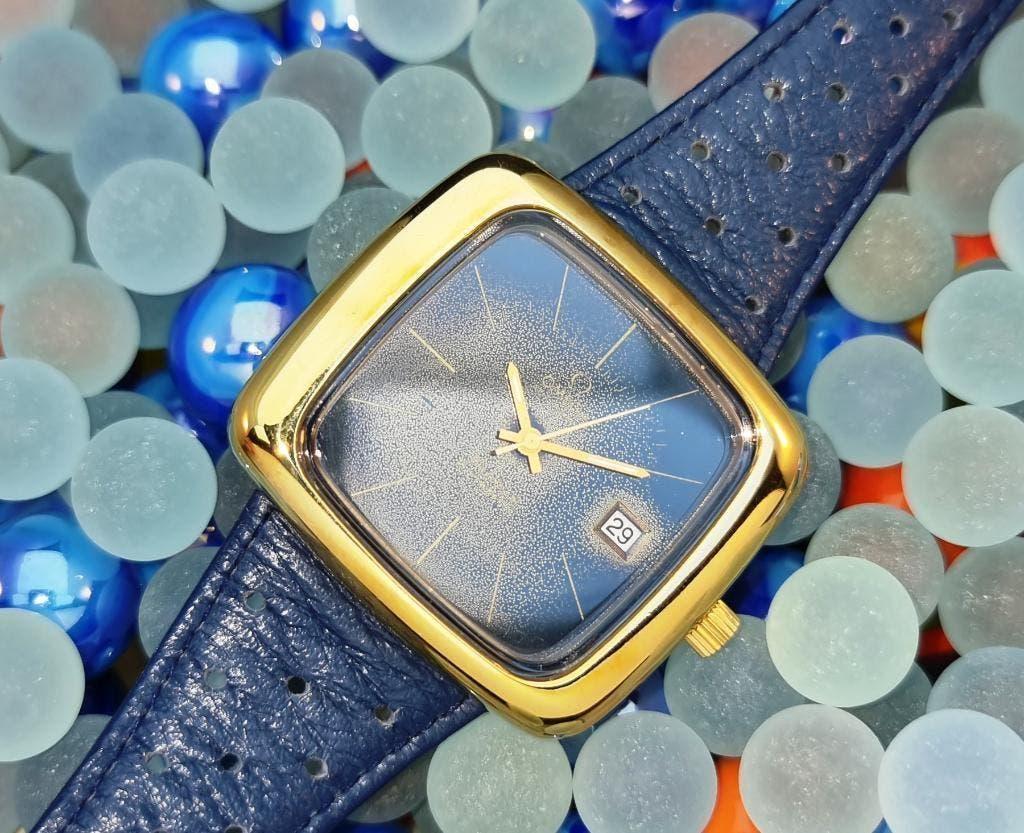 Omega Geneve Dynamic 1973 Auto. Stardust wijzerplaat vintage, Ophalen, Staal, 1960 of later, Omega