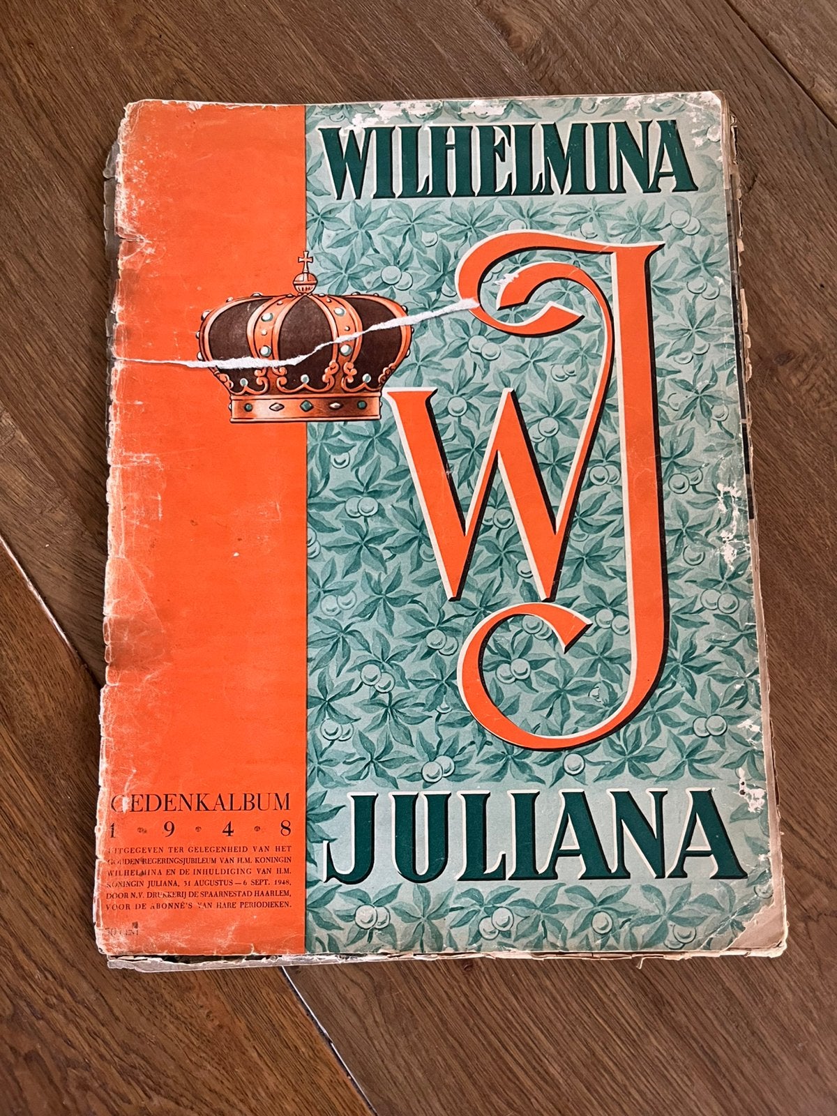 Verzamelitem - Wilhelmina & Juliana gedenkalbum 1948, Ophalen of Verzenden, Gebruikt, Nederland, Tijdschrift of Boek