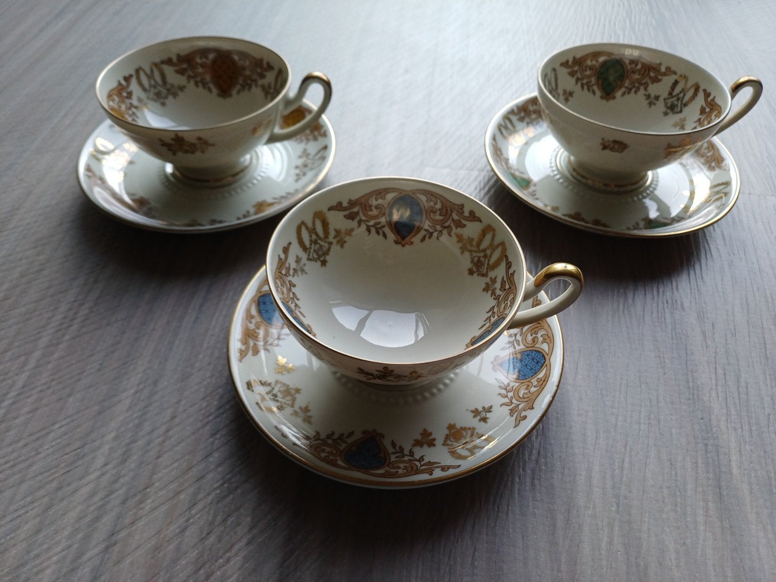 Prachtige kop en schotels VINTAGE servies MOSA MAASTRICHT, Ophalen of Verzenden