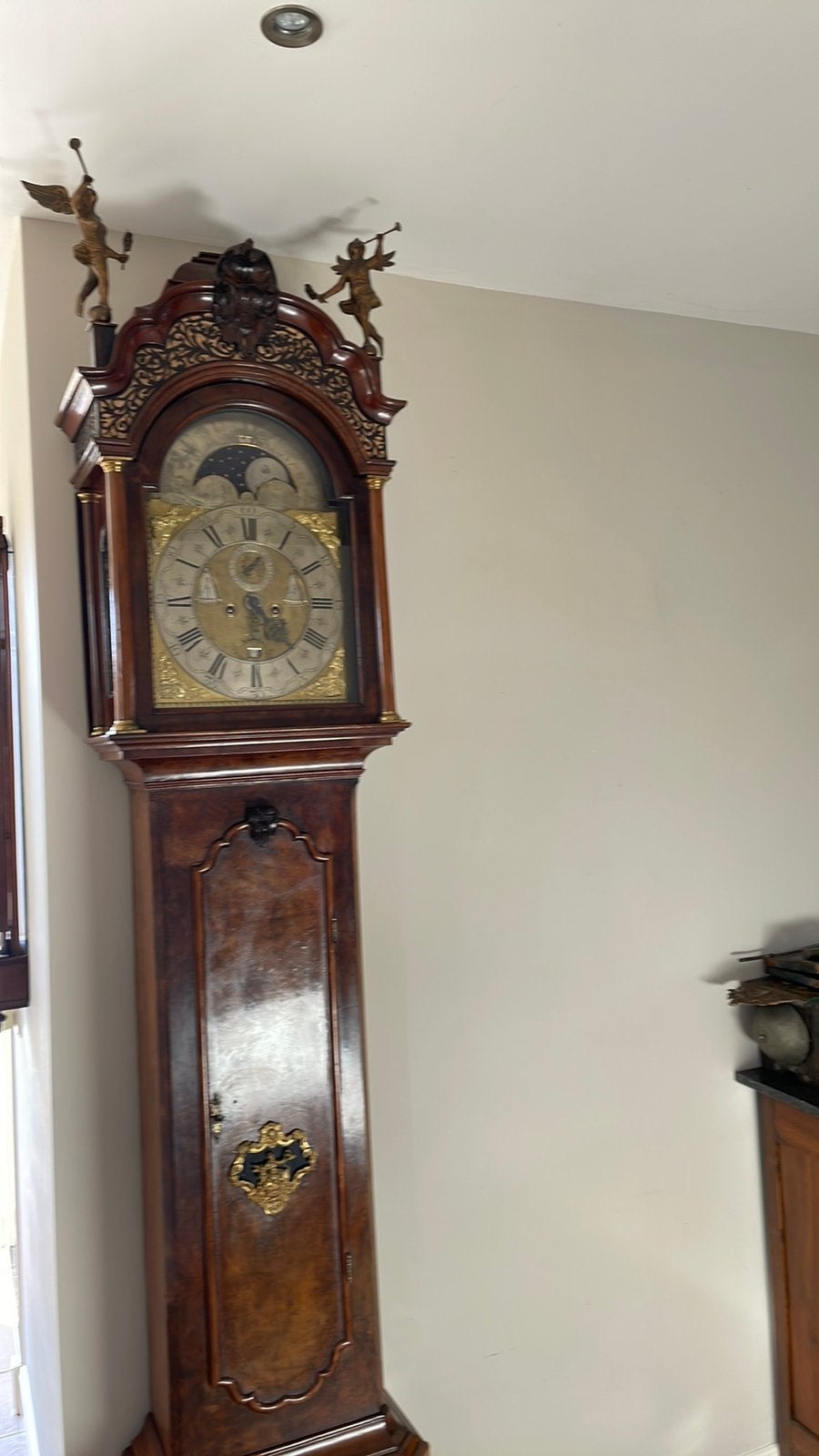 Amsterdams staand horloge circa 1750, Antiek en Kunst, Antiek | Klokken, Ophalen of Verzenden