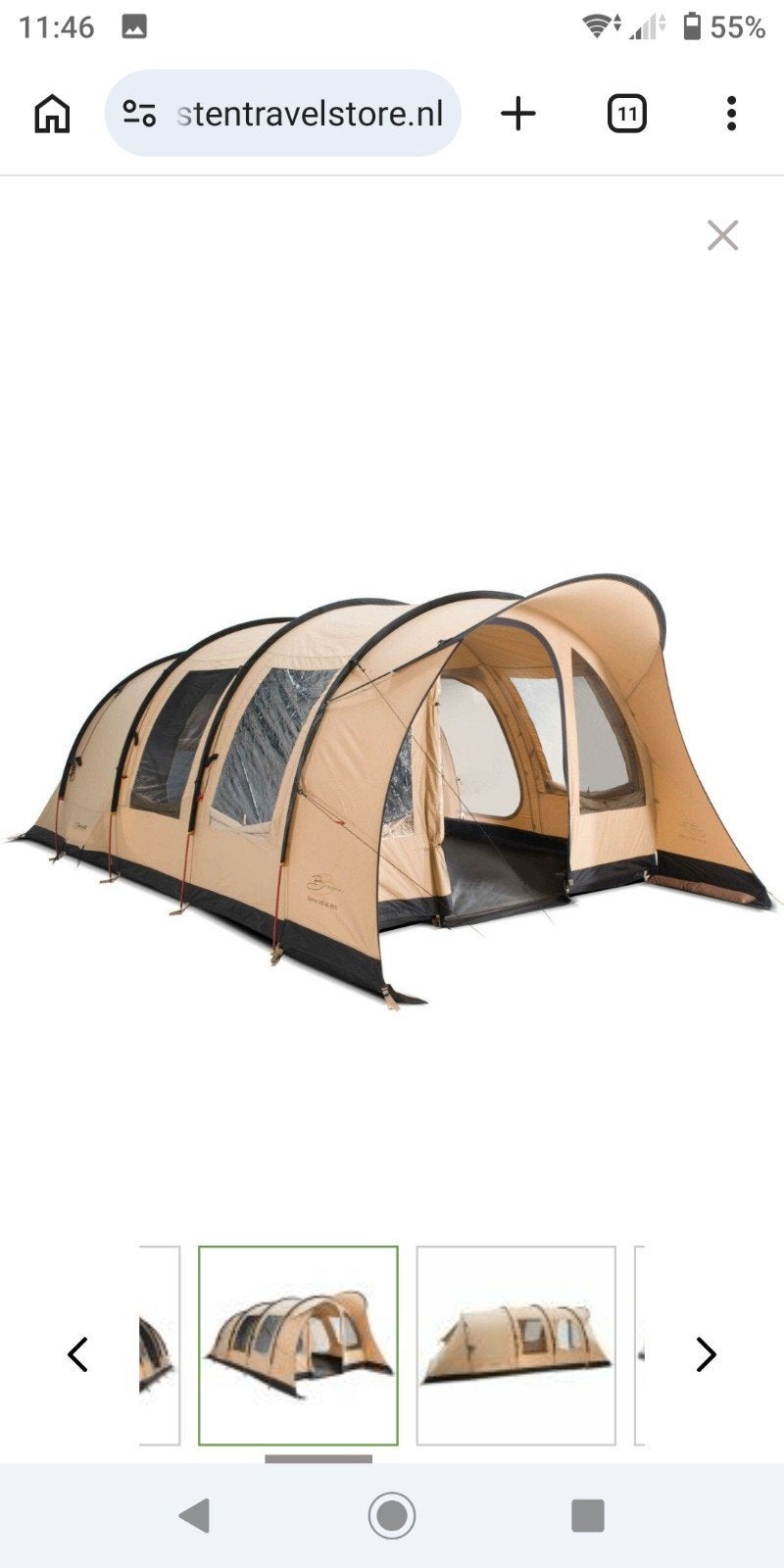Dakota super tent voor 6 personen, Caravans en Kamperen, Ophalen of Verzenden, Zo goed als nieuw, Tot en met 6