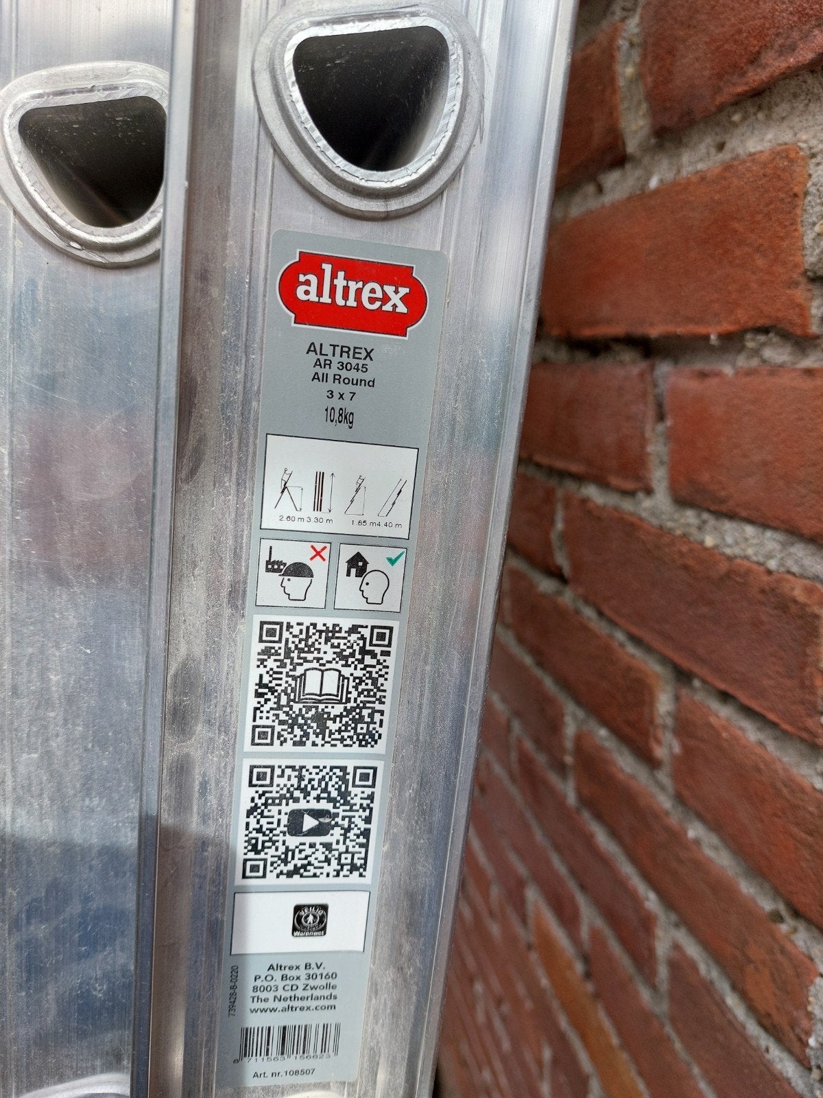 Altrex allround reformladder 3x7, Doe-het-zelf en Verbouw, Ophalen, Gebruikt, Ladder, Opvouwbaar of Inschuifbaar