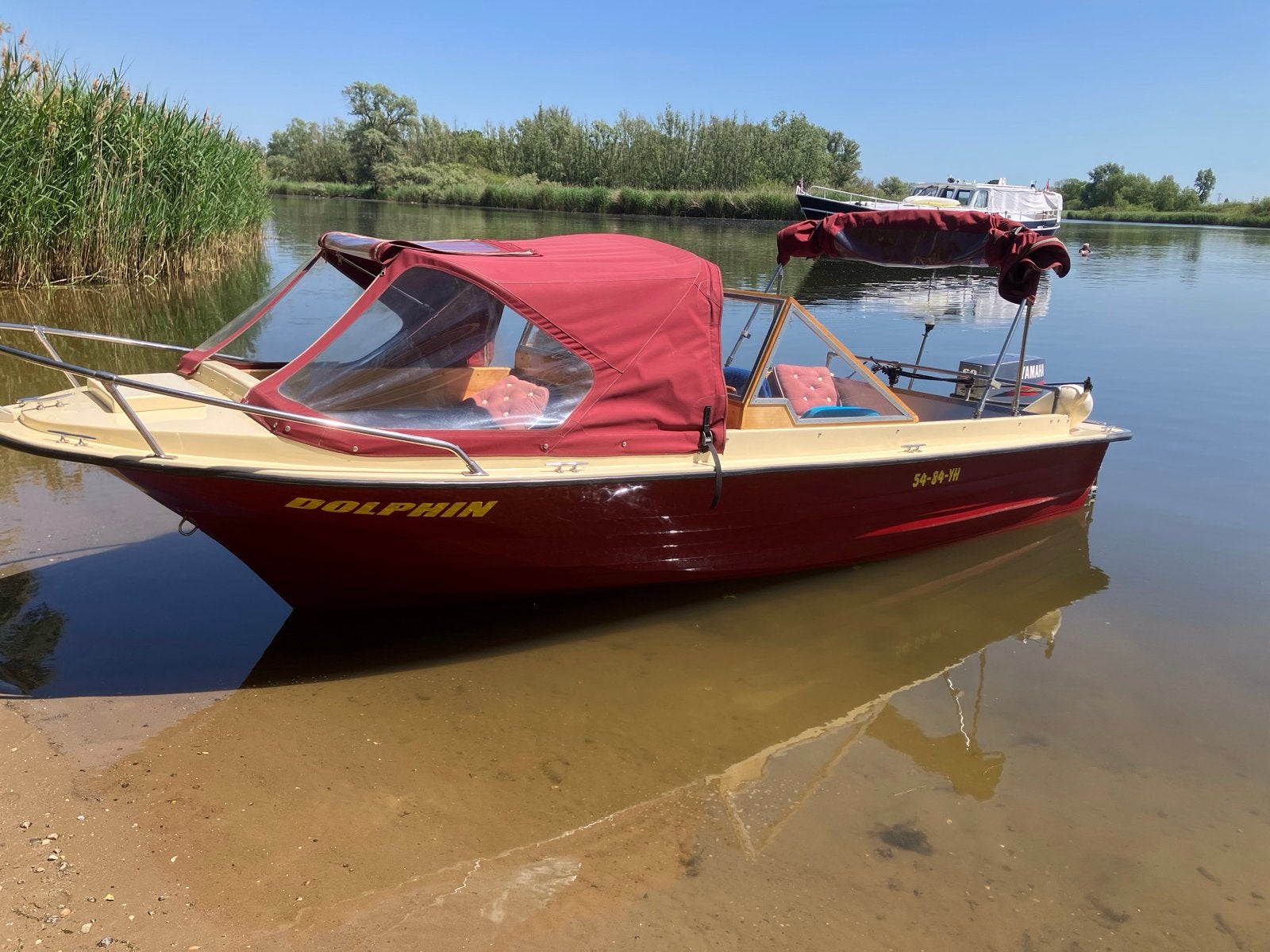 Dolphin Consoleboot 5,5m  met Yamaha 60pk buitenboordmotor, Watersport en Boten, Motorboten en Motorjachten, Gebruikt, Buitenboordmotor