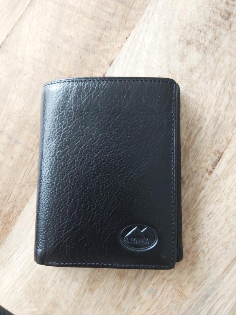 Nieuwe Leren Heren Portemonnee - Zwart, Overige merken, Zwart, Nieuw, Ophalen of Verzenden