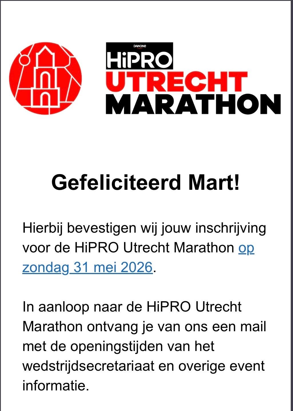 HiPRO Halve Marathon, Sport en Fitness, Loopsport en Atletiek, Ophalen of Verzenden, Nieuw, Overige typen, Overige merken